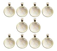 Set of 10 Round Pendant Trays 25 mm Bezel Base Pendant Making Accessories Craft Tools for Jewellery Connections Suitable for Jewellery Base