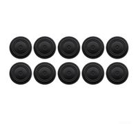 Set of 10 Silicone Thumb Rocker Grip for Nintendo Switch Joy Con Controllers Improve Control and for Enhanced Gameplay (black)