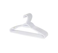 Set of 10 Slim Clothes Hanger by Neatfreak! - Space Saving Hangers For Clothes, Pants, Lingerie and Accessories - Robust White Plastic Hangers With Hooks and Pants Bar - 10 Pack