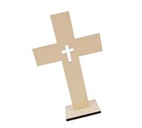 Set of 10 Small Wood Crosses for Crafting and Display Perfectly for Religious Home Decoration Faith Symbols