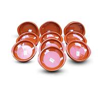 Set of 10 Spanish Terracotta Tapas Dishes/Cazuelas - 18cm Diameter