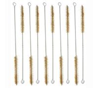 Set of 10 Stainless Steel Wire Tube Pipe Cleaning Brushes with Various Diameters for Effective Cleaning of Cylindrical Pipes and Hard to Reach Areas (20mm)