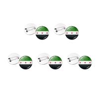 Set Of 10 Syria Flags Badge Artistic Pin Fashionable Pin Accessory Alloy Texture Suitable For Daily Wear Or Special Gifts Secure Backing