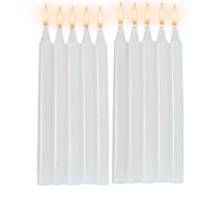 Set of 10 Taper Candles - Dripless Tapered Candles Unscented Candle Sticks, Long Dinner Candles Household Candles for Home Emergencies, 7 Hour Burn Time