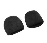 Set of 10 Thick Microphone Windscreens Foam Covers Compatible with Standard Handheld Microphones Providing Noise Reduction and Protection on Stage and Outdoors