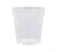Set of 10 Transparent Plastic Planting Pots with Drainage, Designed for Indoor and Outdoor Use with Succulents, Herbs, Orchids, and Small Plants (6.7 inches)