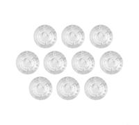 Set of 10 Transparent Shroom Foot Switches for Mooer Effect Pedals - 23 mm Plastic with LED Light Transmission - Guitar Accessories