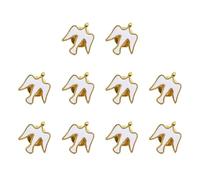 Set of 10 Unisex Alloy Doves Lapel Pin Sweater Pin Clothing Jewelry Small Doves Brooch Suitable for Stylish Outfits
