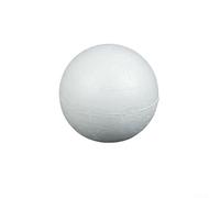 Set of 10 White Foam Balls Solid for DIY Crafting, Modeling, Kids Learning Projects, Wedding Decorations, and Special Occasion Ornaments (8cm)