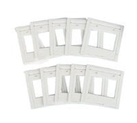 Set of 10 White Slide Mounts Standard 135 Mount Texture for Artists Educators and Collectors Projector Frame