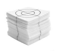 Set of 100 Acrylic Reflective Targets with Crosshairs for Total Station Various Sizes 20x0mm to 60x60mm for Accurate Facade and Corner Measurements (6cm*6cm)