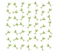 Set of 100 Green Martini Glass Confetti, Green Glitter Cocktail Glass Table Scatter, Margarita Smash Cake Decor for Martini Birthday/Bachelorette Party Decoration