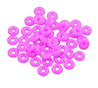Set of 100 Multifuntional Spacer Rings Charm Loose Rings Silicone Easy Threading Suitable for Making Handmade Supplies