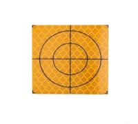 Set of 100 reflector targets for total stations with precise crosshair marking for long term monitoring of buildings and infrastructure (60x60mm)