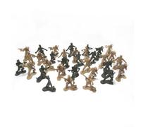 Set of 100 Toy Soldiers 4cm Figures, Safe Plastic Army Men Models for Sandbox War Table Games, Mixed Pack Military-Playset for Kids Combat-Scenes, Collecting and Creative Battle