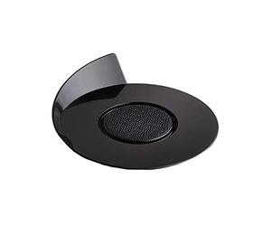 Set of 100 Trays for single portions Round Ø 86 mm Black Silikomart Professional