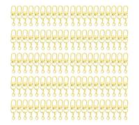 Set of 100pcs Versatile U Type Rotating Clasp for Crafting Vibrant Alloy Hardware Keychain Making Essential Keychain Clasp
