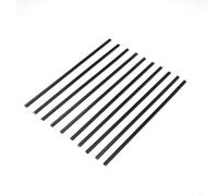 Set of 10pcs Plastic Welding Rods ABS PP PVC PE 200mm for Effective Repair of Automotive Bumpers, Motorcycle Shells and Plastic Containers (PP Black)
