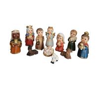 ＡＷＨＡＯ Set of 11 Nativity Figurines, 9cm Decorative Indoor Statues, Catholic Crafts for The Office