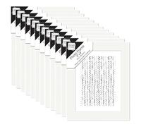 (Set of 12) 6x8 Inch Picture Frames Photo Frame Set with Real Glass Front Photo Frames Display Frames Art Print Poster Frame Wall-Mountable & Freestanding For Home Office Schools (White)