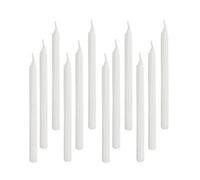 Set of 12 Beeswax White Taper Candles, 10 Inch Smokeless Dripless, Uncented Long Candles Perfect for Household, Wedding, Party, and Home Décor Home Gift Ideas