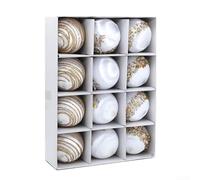 Set of 12 Decorative Christmas Balls 6CM Diameter with Glitter and Silk Wire for Hanging on Trees, Wreaths, and Various Holiday or Party Decorations (E)