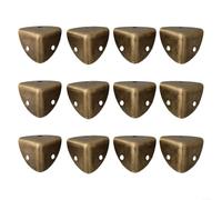 Set of 12 Decorative Metal Corner for Jewelry Chest Box, Retro Style, Wooden Case, Green Bronze