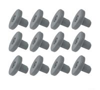 Set of 12 Grey Dishwasher Rack Rollers for Bottom Basket Replacement Fits for Bosch for Siemens for neff for hotpoint Models Plastic Runners Easy Install Parts(D)