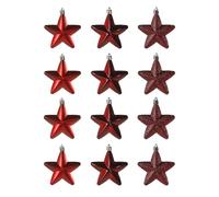 Set of 12 Hanging Stars - 7cm