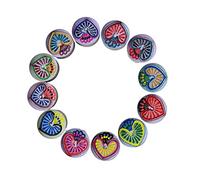 Set of 12 Henna Painted Love Heart Tealights Decorative Candles (Christmas, Diwali, Mehndi)…