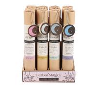 Set Of 12 Herbal Magick Spell Incense Sticks With Display