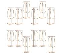 Set Of 12 High Visibility Gift Boxes With Golden Accent Stable Present Box For Stylish Party And Bridal Gifts Clear Gift Box