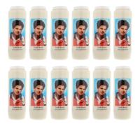 Set of 12 Novena Candles of Saint Carlo Acutis - Novena Candle - Christian Cult in Vegetable Wax