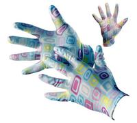 Set Of 12 Pairs Ladies Nitrile Coated Work Gloves Light Duty Gardening Diy Jobs Home