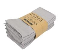Set of 12 PCS 40x40cm Cotton Linen Blended Cloth Napkins Placemats Soft Dining Table Tea Towels For Home & Events Use