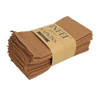 Set of 12 PCS 40x40cm Cotton Linen Blended Cloth Napkins Placemats Soft Dining Table Tea Towels For Home & Events Use