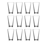 Set of 12 Professional Stackable 360ml Everyday Tumbler Drinking Glasses Durable Dishwasher Safe.