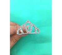 Set of 12 Silver Rhinestone Princess Tiny Tiara / Princesses Theme Party / Cupcake Cake Topper / Breakfast At Tiffany 1 x 1.5 by CLGIFT