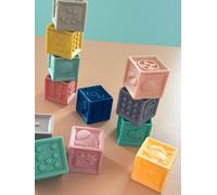 Set of 12 Smooth Cubes multicoloured