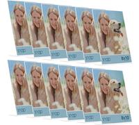 Snap Set of 12 8x10 Clear Acrylic Self Standing Photo Frames - Perfect for Showcasing Memories in Style - Versatile and Durable Design for Home or Office Décor - Rectangular TableTop - Single