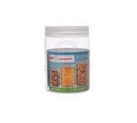 (Set of 12) Sunpet 450ml Alpine Jars with Spoon AJ0450 Plastic Storage Round Pet Jars with Airtight transparent Screw Top Lids Clear Storage Containers…