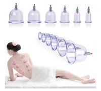 Set of 12 therapeutic cupping sets, Chinese medical cupping physiotherapy set with suction