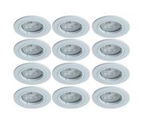 Set of 12 - White GU10 Fixed Recessed Downlights First Choice Lighting White One Size