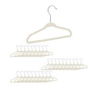 Set of 120 Velvet Baby Coat Hangers Clothes Holder Wardrobe Organiser Beige