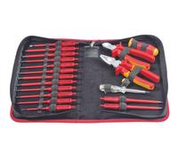 Set of 14 insulated screwdrivers with removable handle 1000V E-Smart 063 919 04