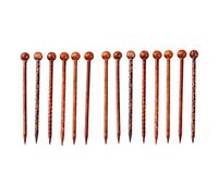 Set of 14 Retro Hair Sticks Printed Wood Hairpin Chopsticks Chic Chinese Wooden Hair Accessories for DIY Hair Clip Mixed Color 13cm