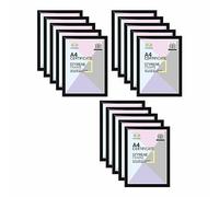 (Set of 15) - A4 Black Photo Frame Styrene Window Premium Photo Picture Frame MDF 21 x 29.7 CM For Home Family Office Decor, Classic Wall Mountable & Tabletop Frames