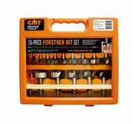 SET OF 16 FORSTNER TYPE CYLINDRICAL ATTACHMENT TIPS