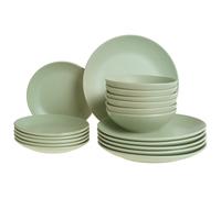 Set of 18 Dinnerware VIVANI Stoneware Green