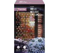 SET OF 180 Multi Action WHITE LED Christmas NET LIGHTS Decorations